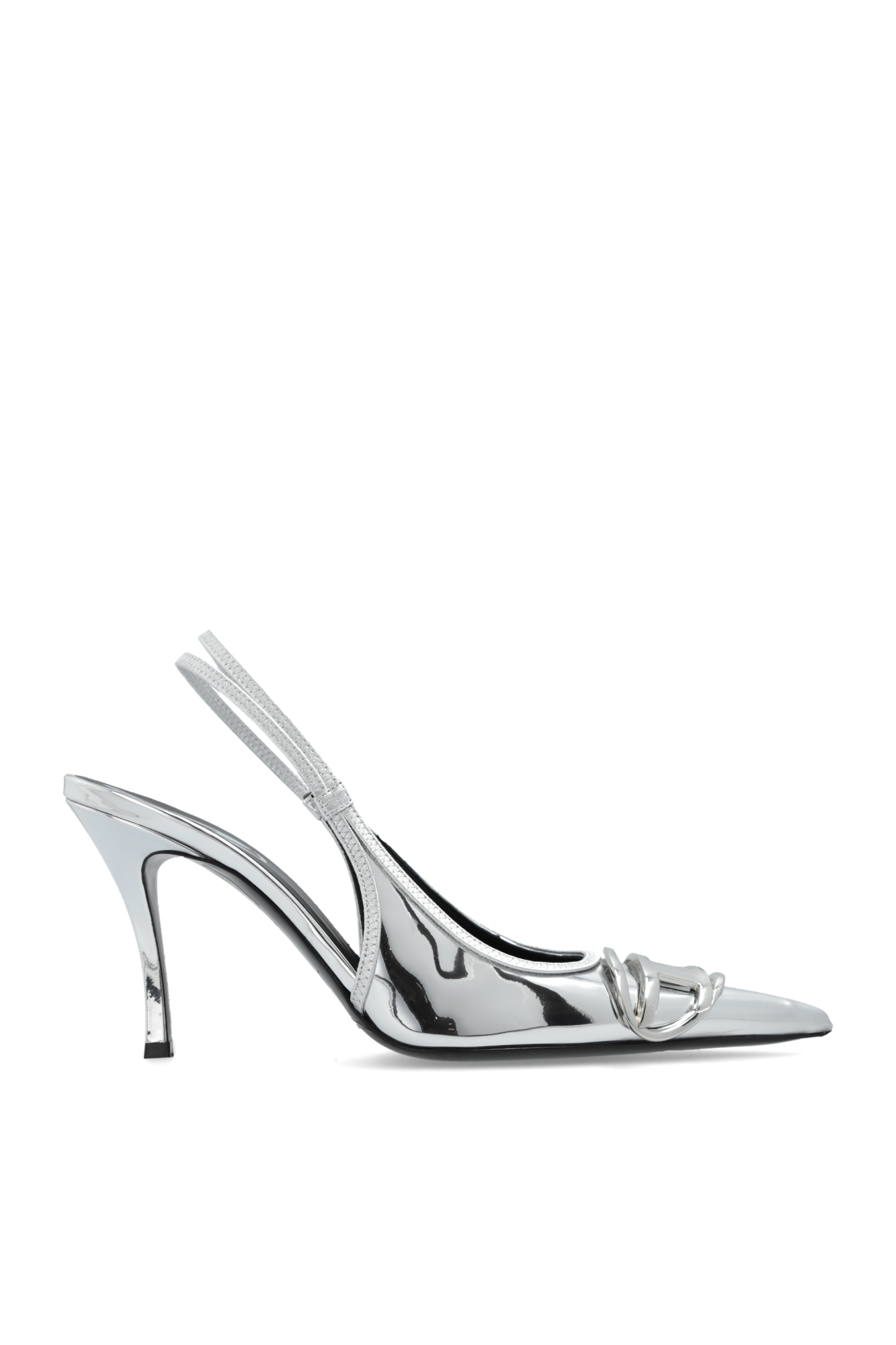 Venus fashion silver heels